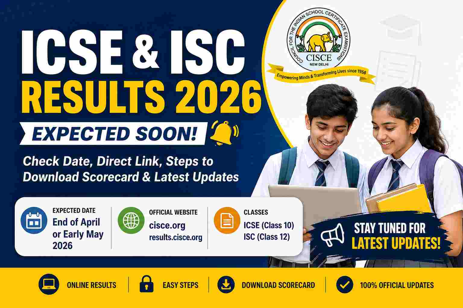 ICSE & ISC Results 2026