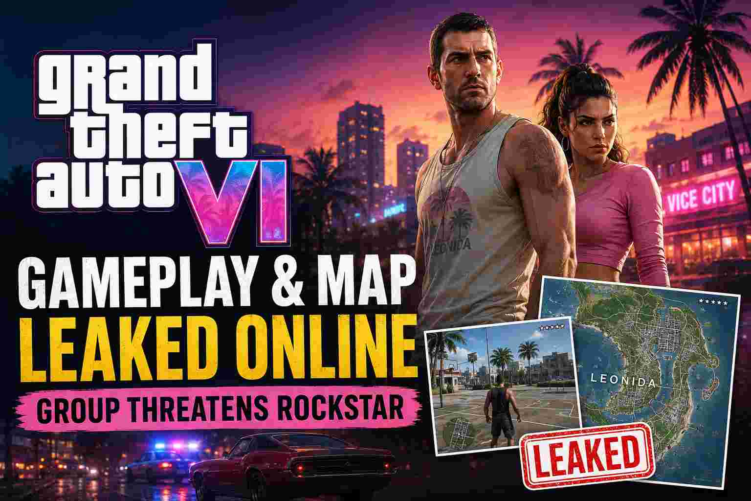 GTA 6 gameplay and map leak
