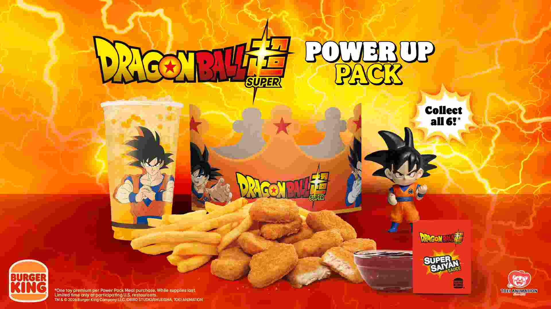 Burger King Dragon Ball Super menu